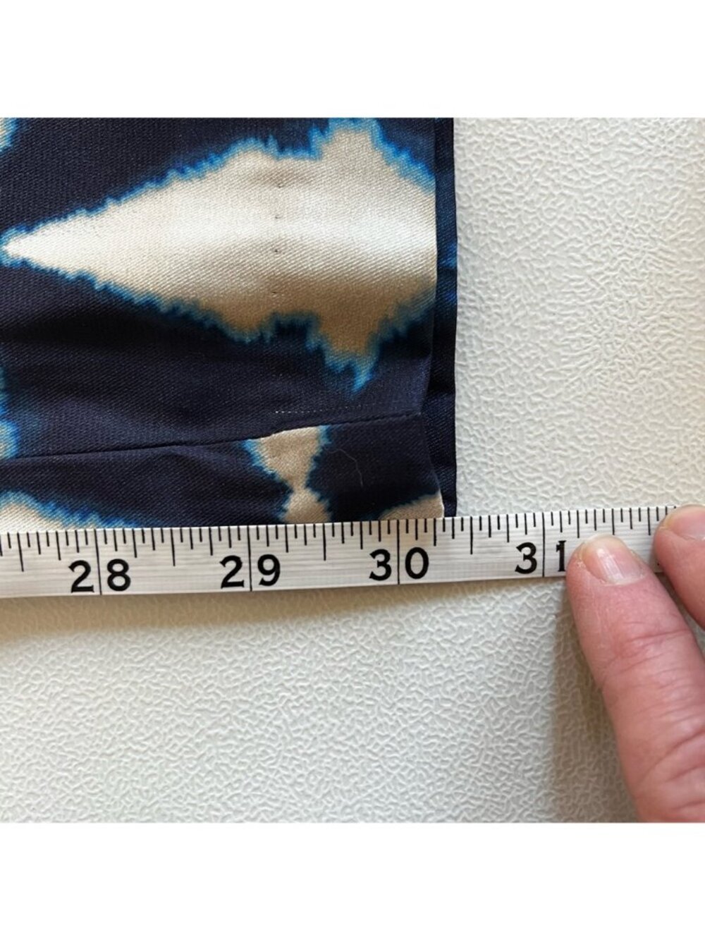 Banana Republic Navy Geometric Print Wide Leg Pants L Boho Resort Vacation Flowy - Picture 5 of 8